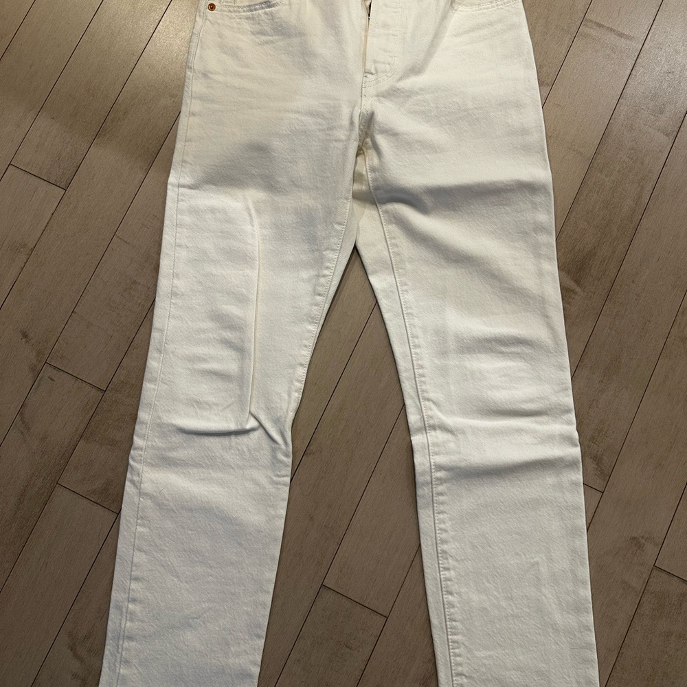 Levi's Women's White 501’s